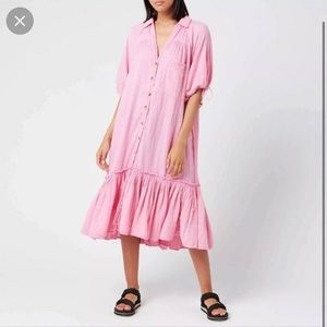 NWT Free People Maya Shirt Dress Pink Lavender